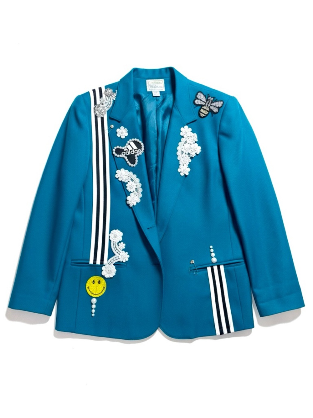 One-of-a-Kind Hand-Embellished Statement Blazer 💙 - Picture 5 of 6